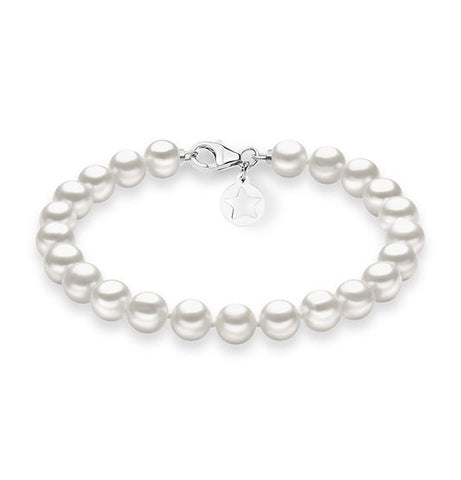 Bracciale Comete con perle 5,5/6 mm in Oro