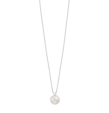Collana Perla e Diamante in oro Comete