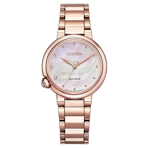 Citizen Lady con Diamante Madreperla e Vetro Zaffiro ref. EM0910-80D/EM0912-84Y