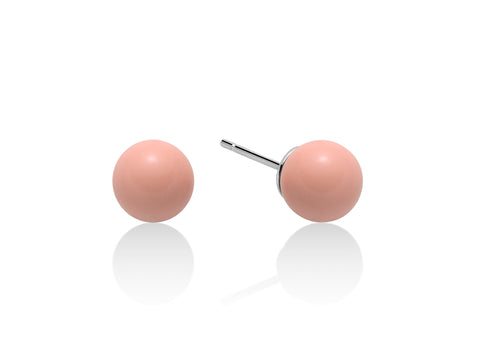 Orecchini Miluna in Corallo pelle d'angelo