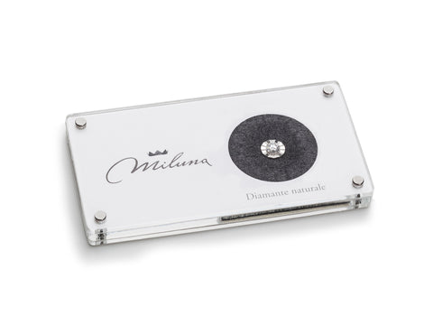Miluna Diamante 0,15ct / 0,20 ct  Blisterato  Confezione Regalo + Certificato